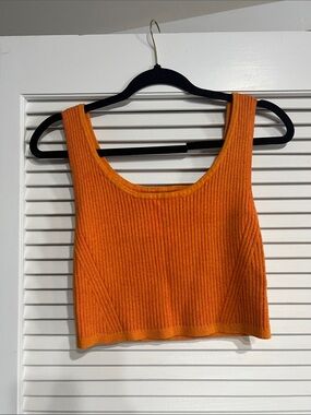 wild fable Ribbed Crop Tank Top - Orange